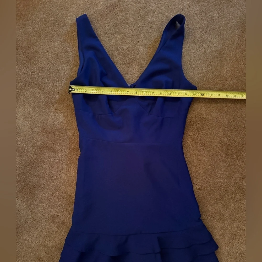 Teeze Me Royal Blue Ruffle Hem Dress | Juniors Size 5/6 - Picture 4 of 10